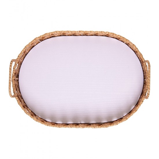 Bandeja Oval Trançarte 26cm x 18cm x 5cm Plástico Wolff